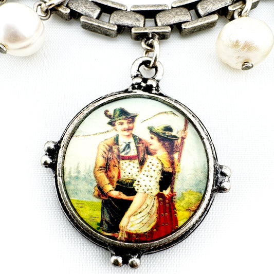 Bettelarmband mit Pärchentaler