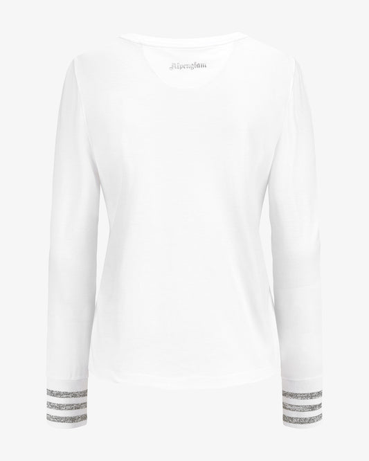 Longsleeve "ALPENGLAM" mit silbernen Bündchen