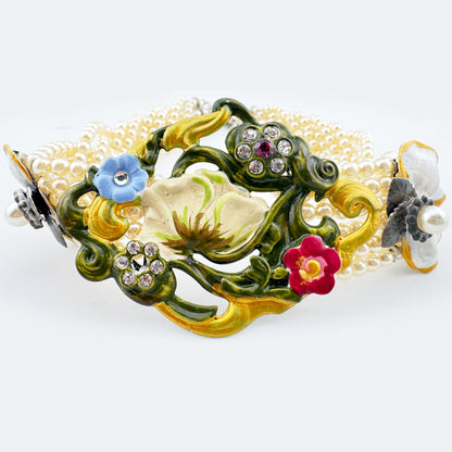 Kropfband Jugendstilblüte