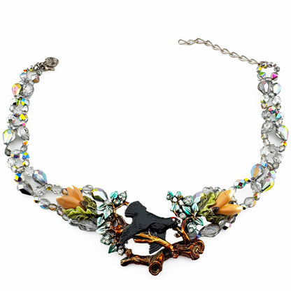 Crystalperlenkette mit Auerhahn