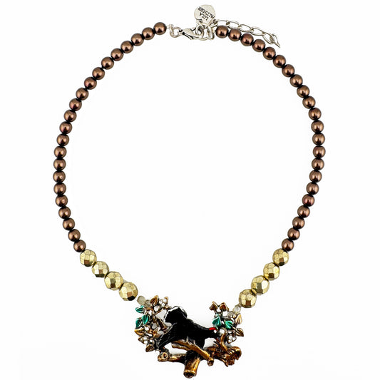 Gold-Perlenkette Auerhahn