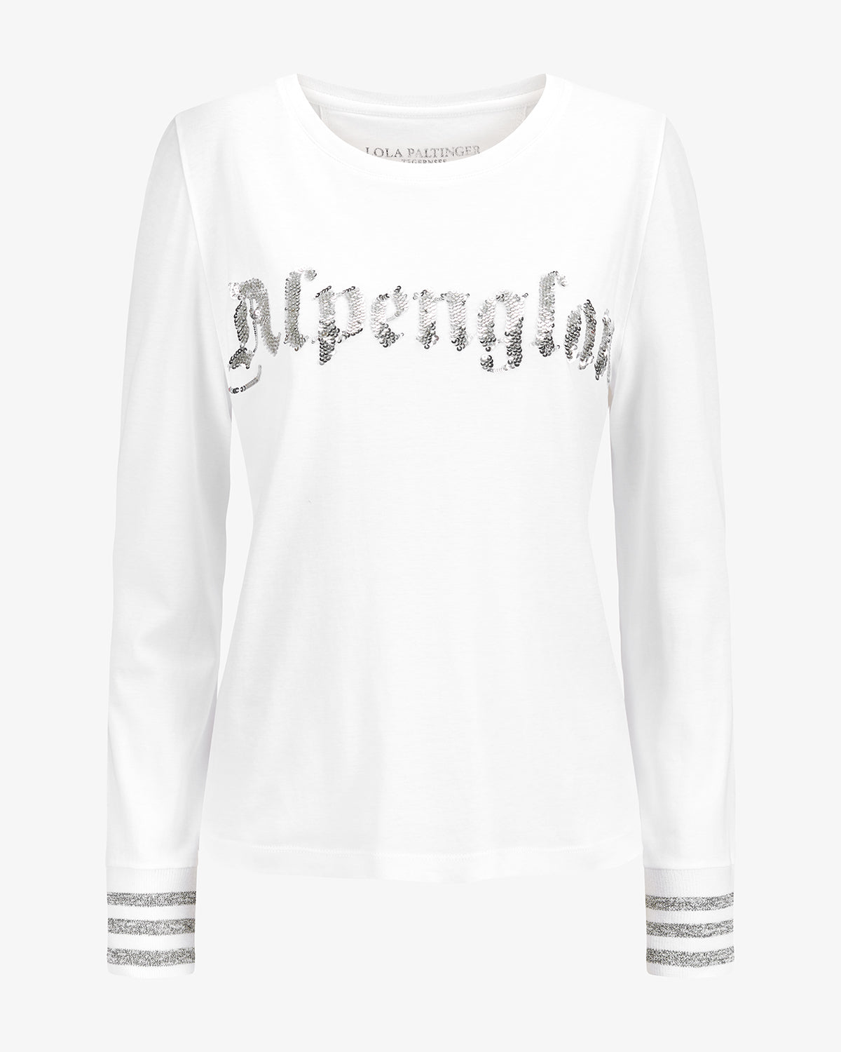 Longsleeve "ALPENGLAM" mit silbernen Bündchen