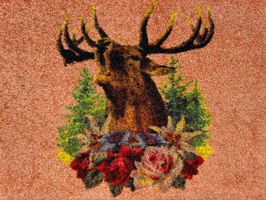 Fussmatte Gustl Apricot – Detailansicht HTN-Nylon Fussmatte