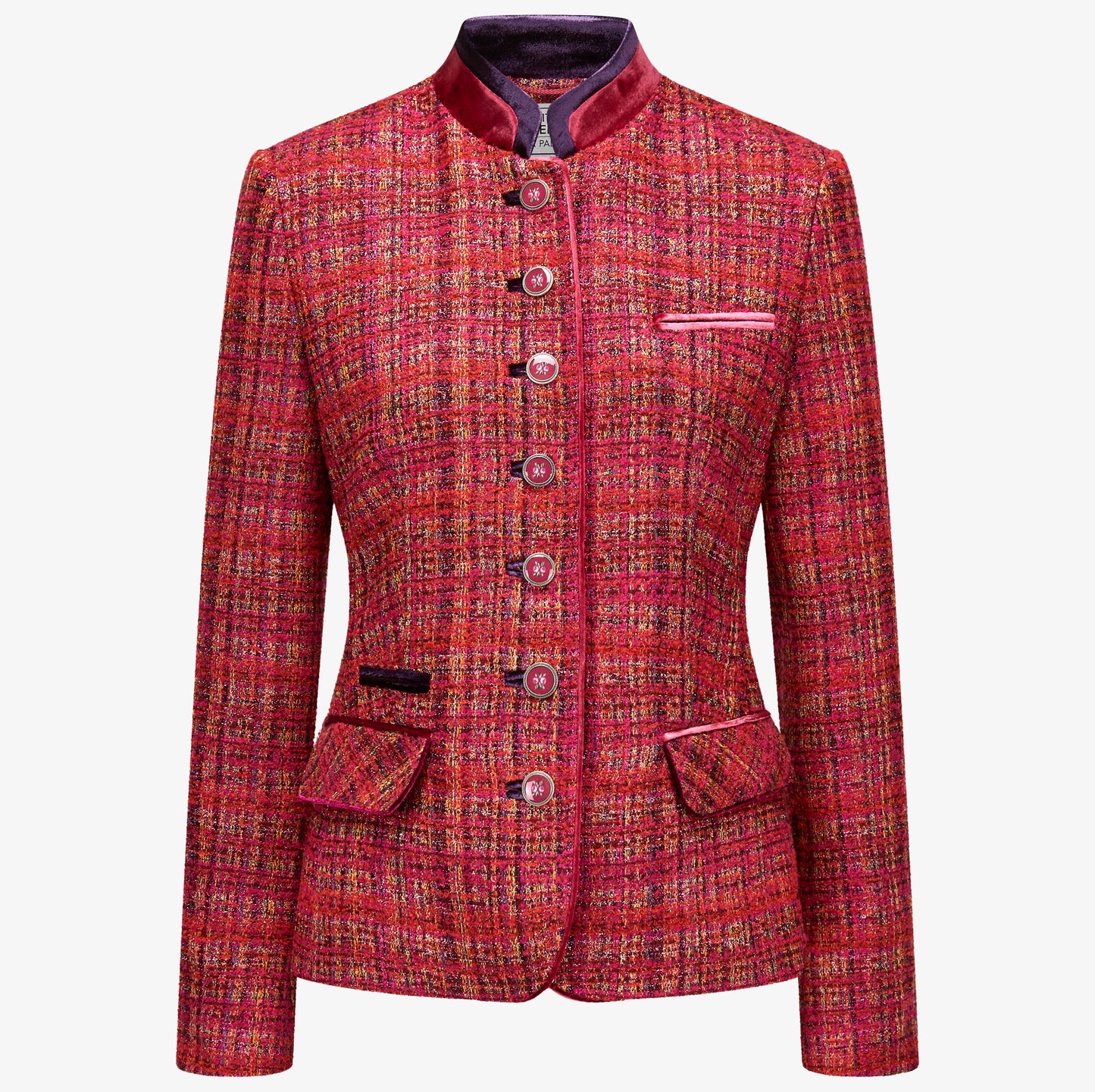 Boucle Trachtenblazer "Sophie" Pink | Aubergine & Fuchsia