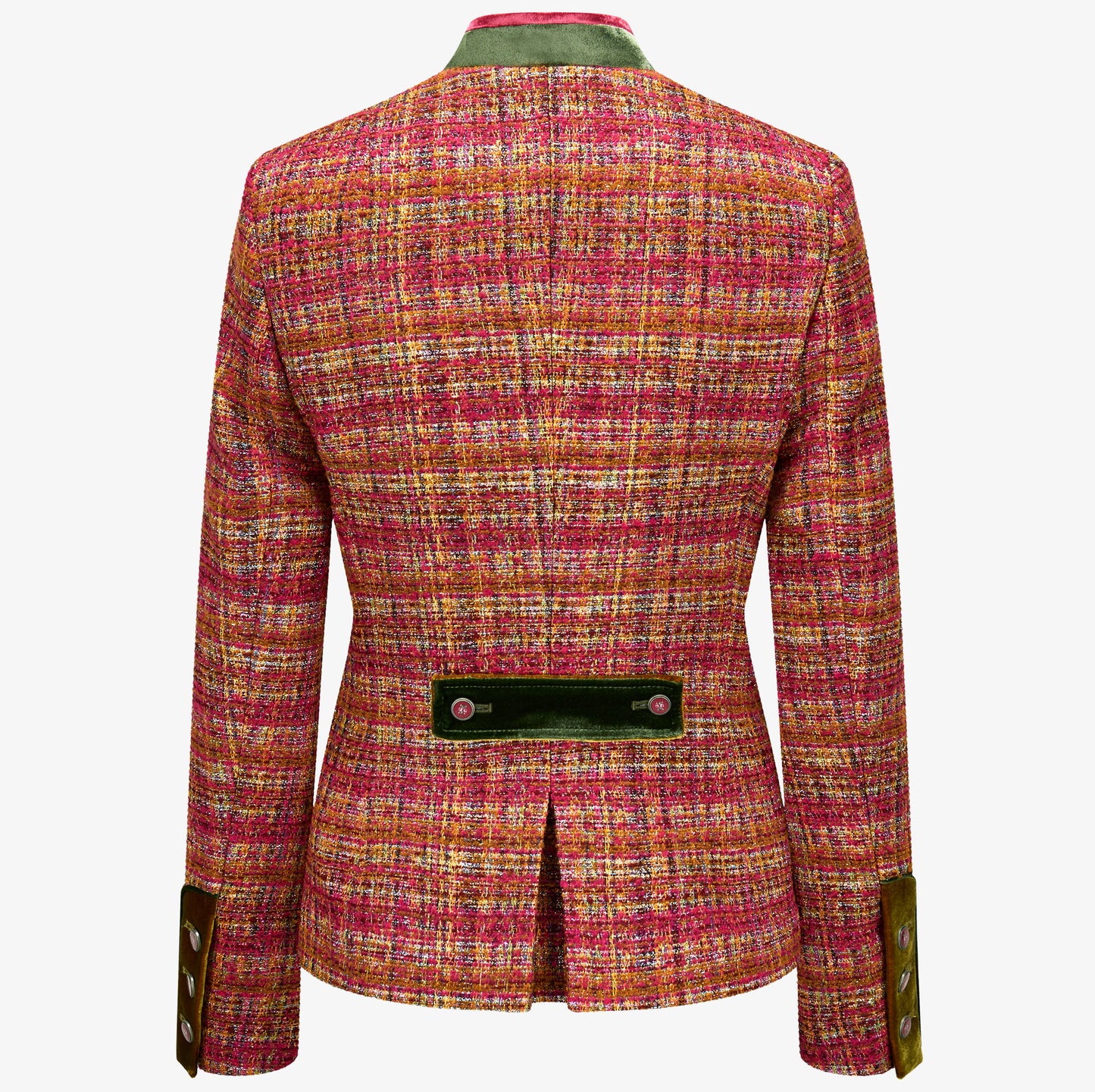 Boucle Trachtenblazer "Sophie" Pink | Fuchsia & Grün