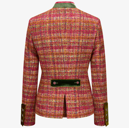 Boucle Trachtenblazer "Sophie" Pink | Fuchsia & Grün