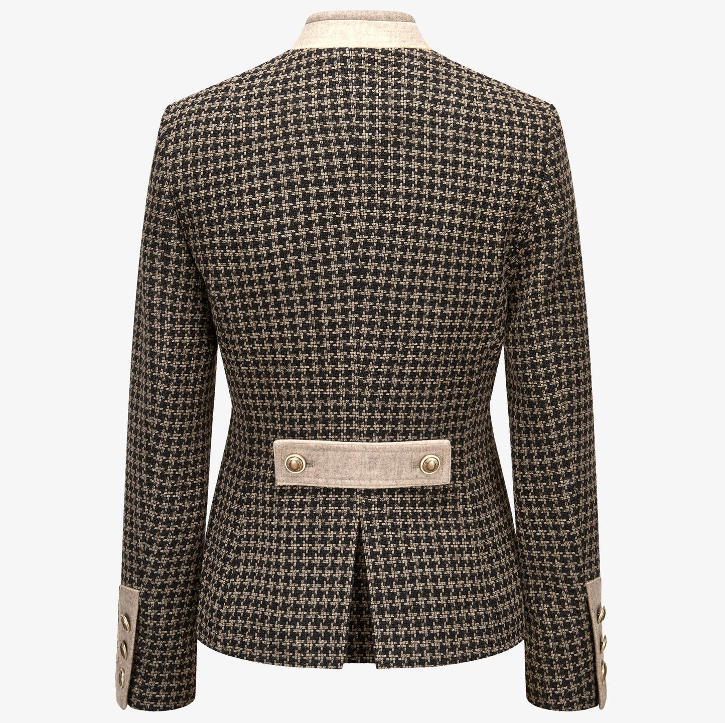 Trachtenblazer "Sophie" Hahnentritt Mokka & Caramell